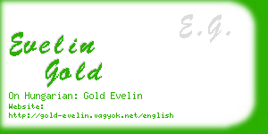 evelin gold business card